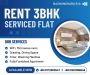 RENT Furnished 3BHK Serviced Apartment in Bashundhara R/A
